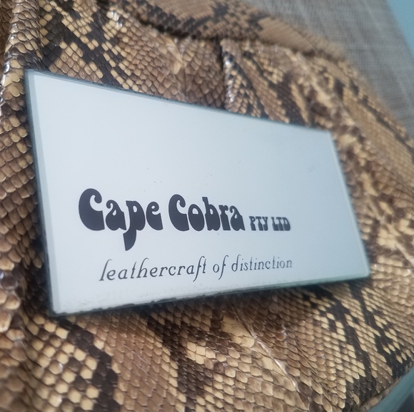 Vintage Cape Cobra snakeskin handbag - Picture 3 of 3